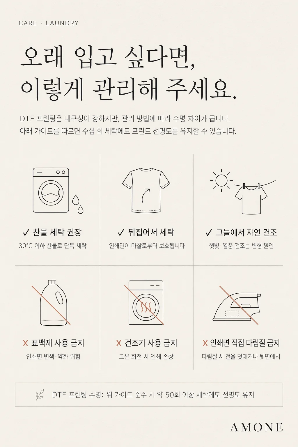 세탁·관리 가이드