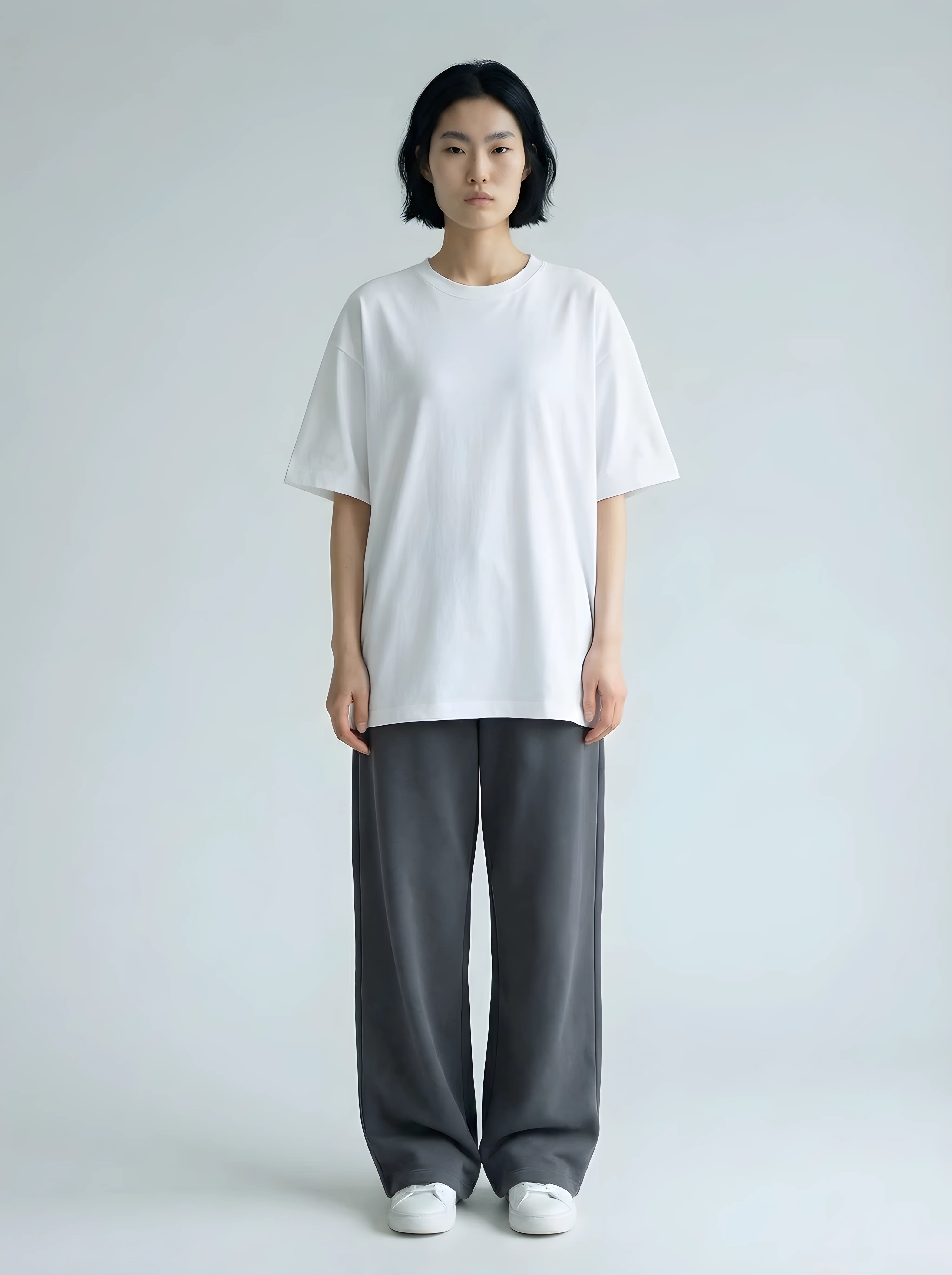 오버핏 착용샷 전신